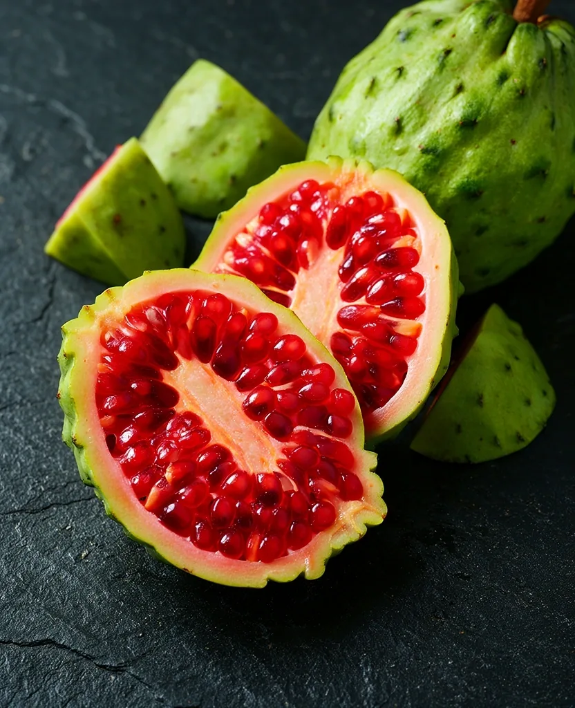 Primer plano de una papaya fresca
