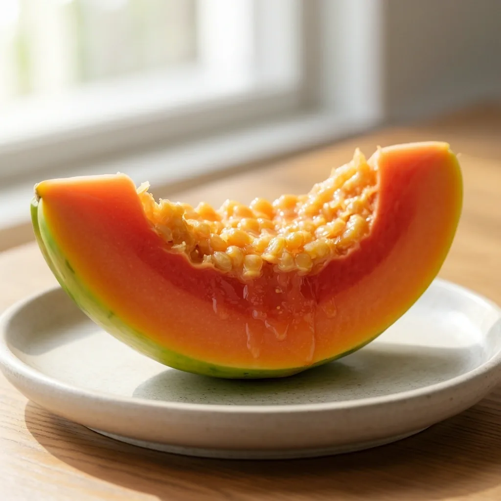 Textura de pulpa de papaya