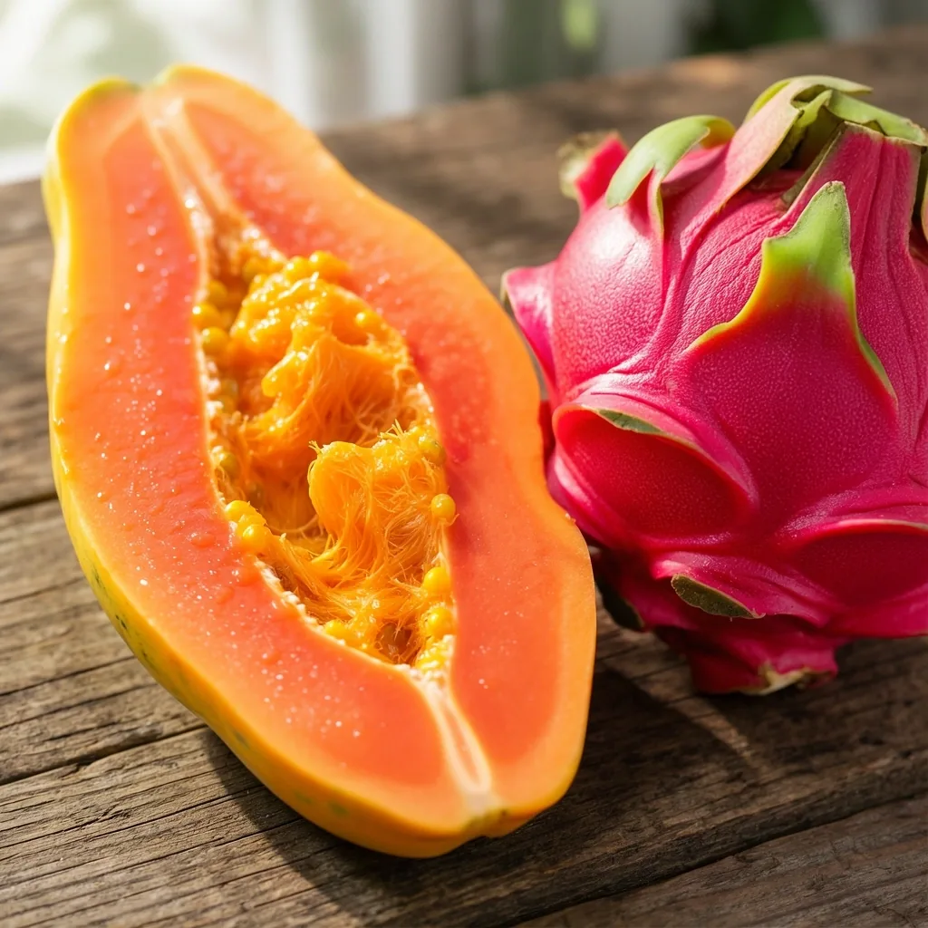 Detalle botánico de Pitaya